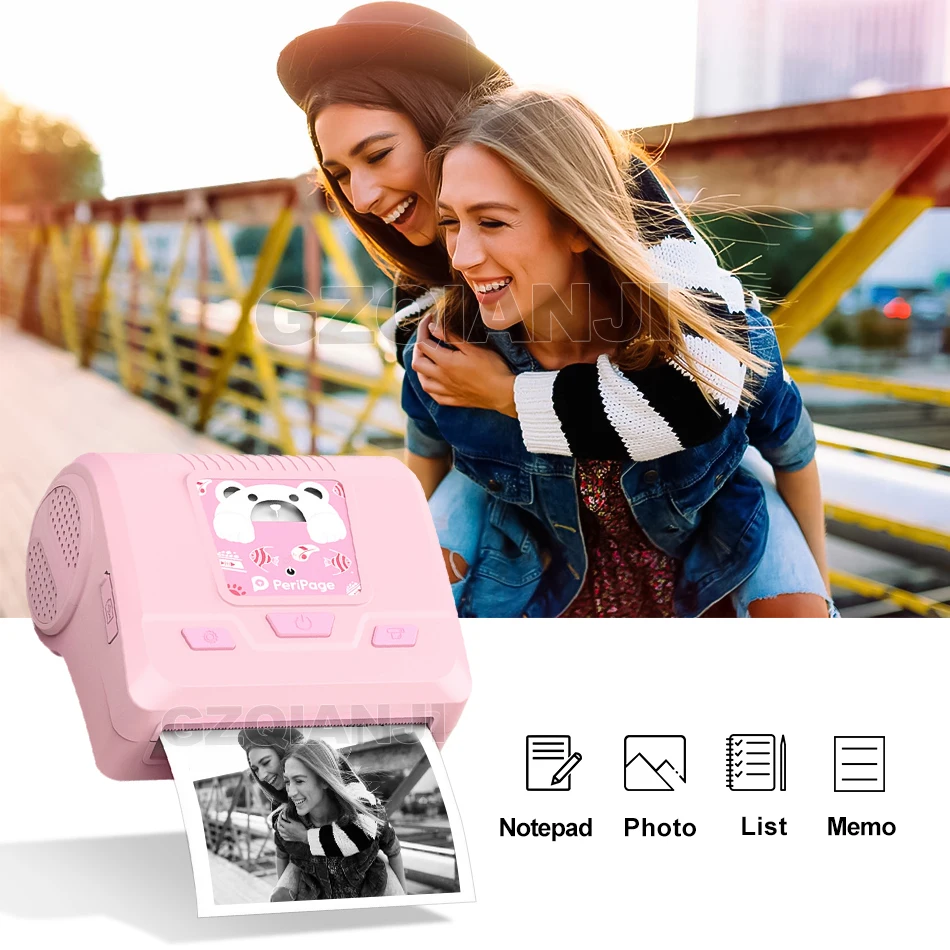 Новинка! Peripage 80 мм Мини карманный фото термопринтер портативный Bluetooth принтер 3 дюймов для мобильных телефонов Android iOS Windows syst