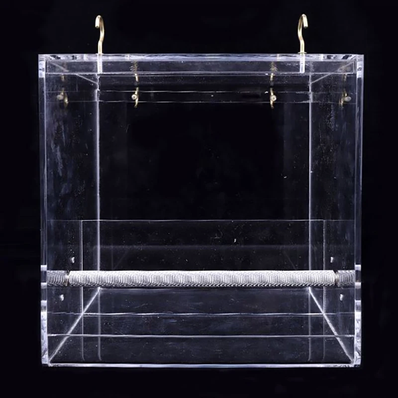 Семена беспорядок кормушка для птиц аккуратный загон прозрачная коробка для еды попугай игрушки канарейка Cockatiel Финч кормушка для птиц