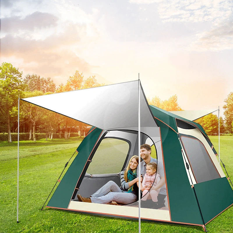 

5-8 Person Outdoor Automatic Quick Open Tent Waterproof Camping Tent Family Outdoor Instant Setup Tent with Carring Bag