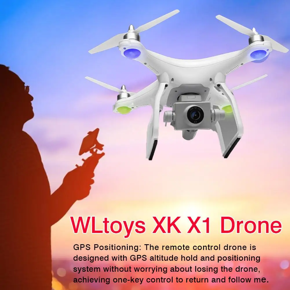 Дрон с дистанционным управлением для WLtoys XK X1 gps 5G WiFi FPV четырехроторная высота удерживает один ключ возврат четыре оси с hd-камерой