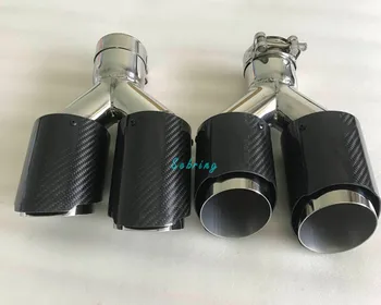 

1 PC Car Modification for AK Universal Dual Automobile exhaust pipe Muffler tip 3 Series universal exhaust car
