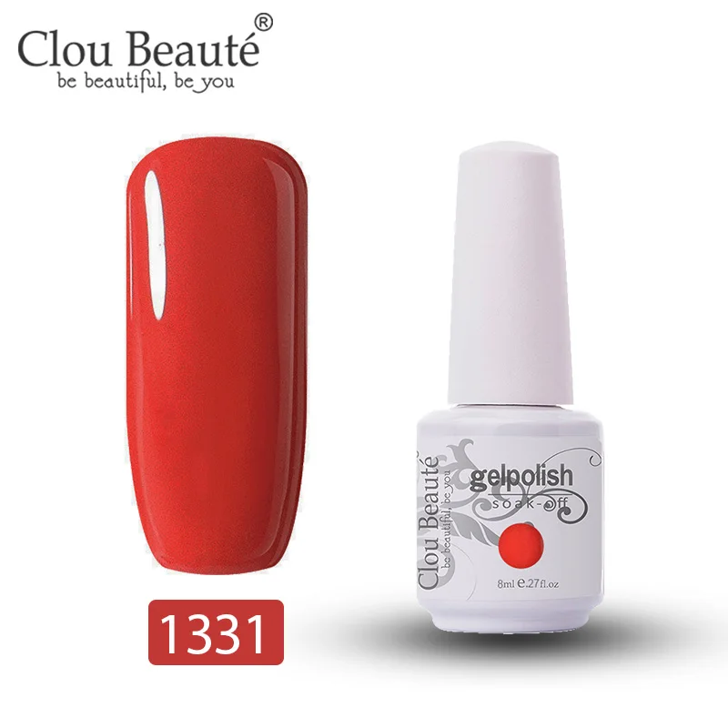 1331 Clou Beaute Гель-лак для ногтей Гибридный блеск для ногтей Цветной Гель-лак неоновый гель для ногтей 8 мл UV Vernis Полупостоянный праймер верхнее покрытие - Цвет: 1331