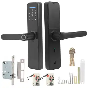 

Fingerprint Lock Smart Wifi Electronic Door Lock Fingerprint Password IC Card Mechanical Keys Unlock for Tuya cerradura