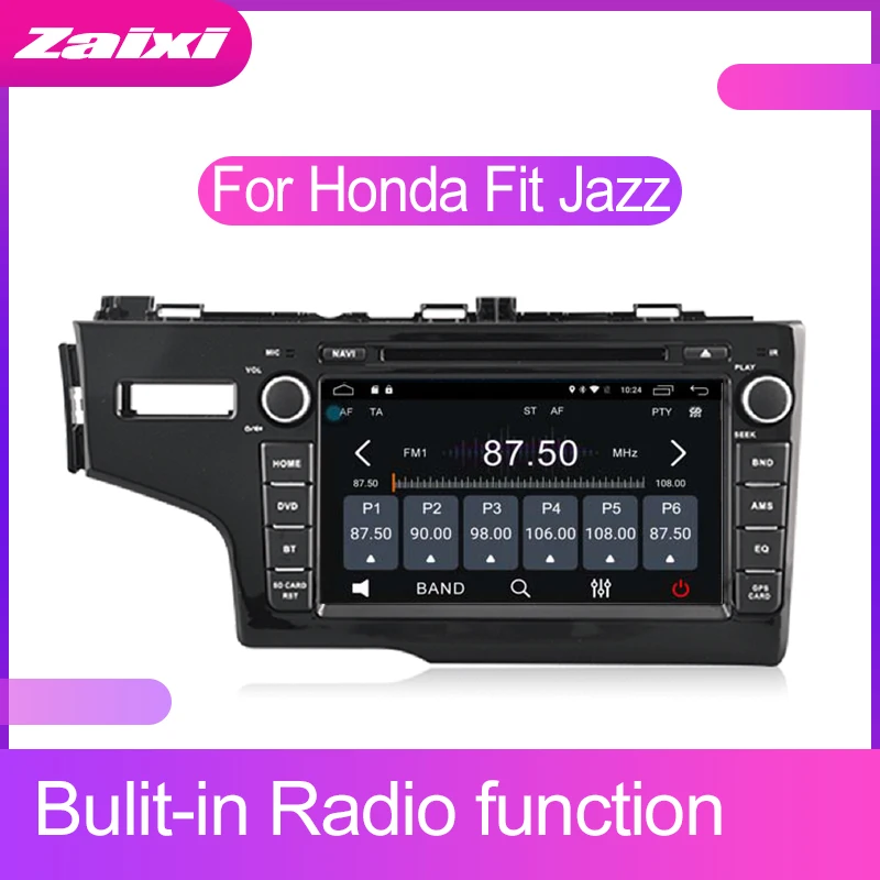ZaiXi Android автомобильный мультимедийный плеер 2 Din WIFI GPS навигация Авторадио для Honda