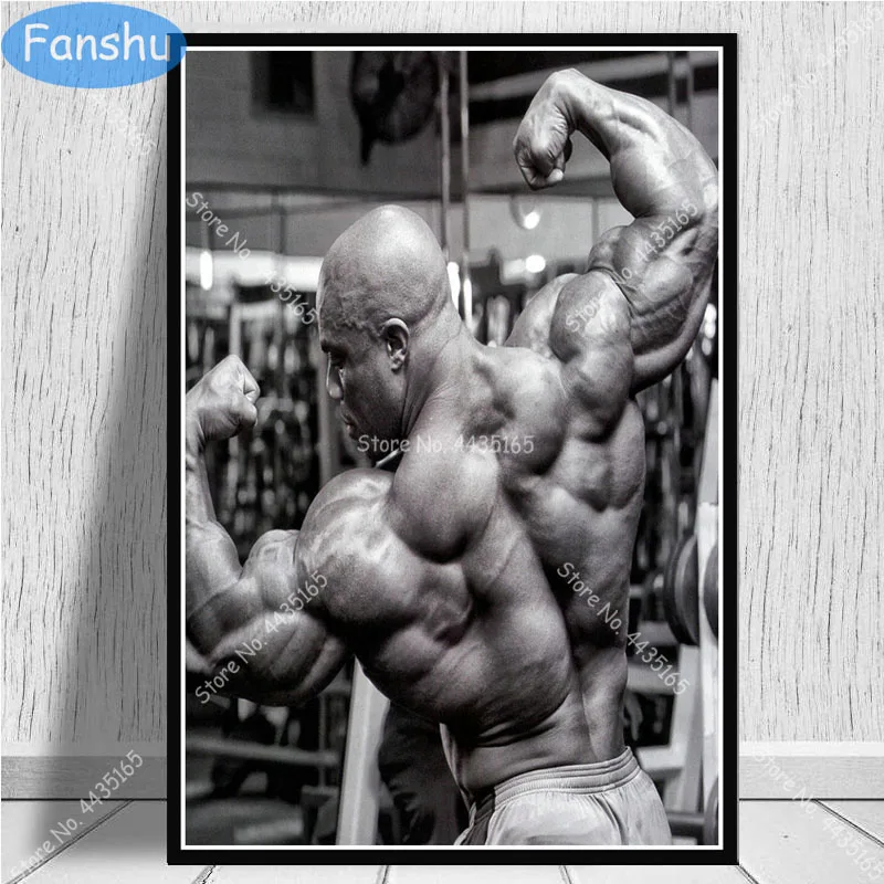 Постер Ronnie Coleman с изображением бодибилдинга чемпиона короля Картина на холсте