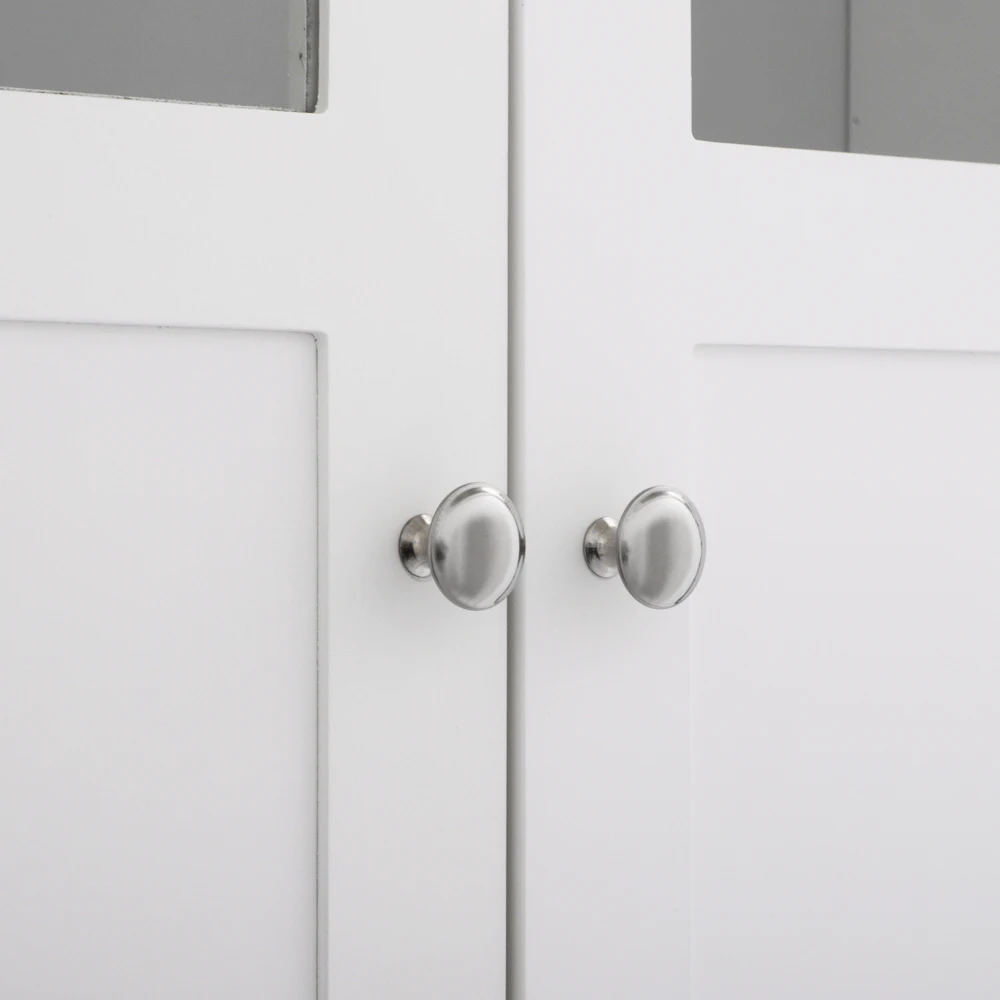 MDF White Bathroom Cabinet Storage with Double Doors & Vanity Shelf Wall Mounted Toillete Cabinet Home Bedroom Furniture - US MDF White Bathroom Cabinet Storage with Double Doors & Vanity Shelf Wall Mounted Toillete Cabinet Home Bedroom Furniture - US