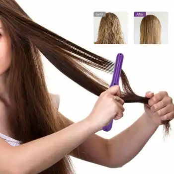 

Professional Electric Detangling Comb Wet Dry Dual Use Negative Ion Massage Comb Styling Tool Purple Hair Styling Accessories