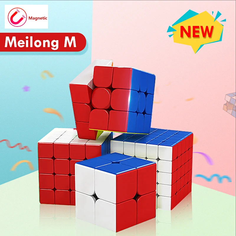 Магнитный куб MoYu Meilong 2 м 3 4 5 магический 2x2 3x3 4x4 5x5 магнитный скоростной волшебный