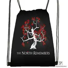 Пользовательские gray_the_game_of_thrones-@ 01-походная сумка на шнурке милый рюкзак для детей(черная спинка) 31x40 см#180611-03-132