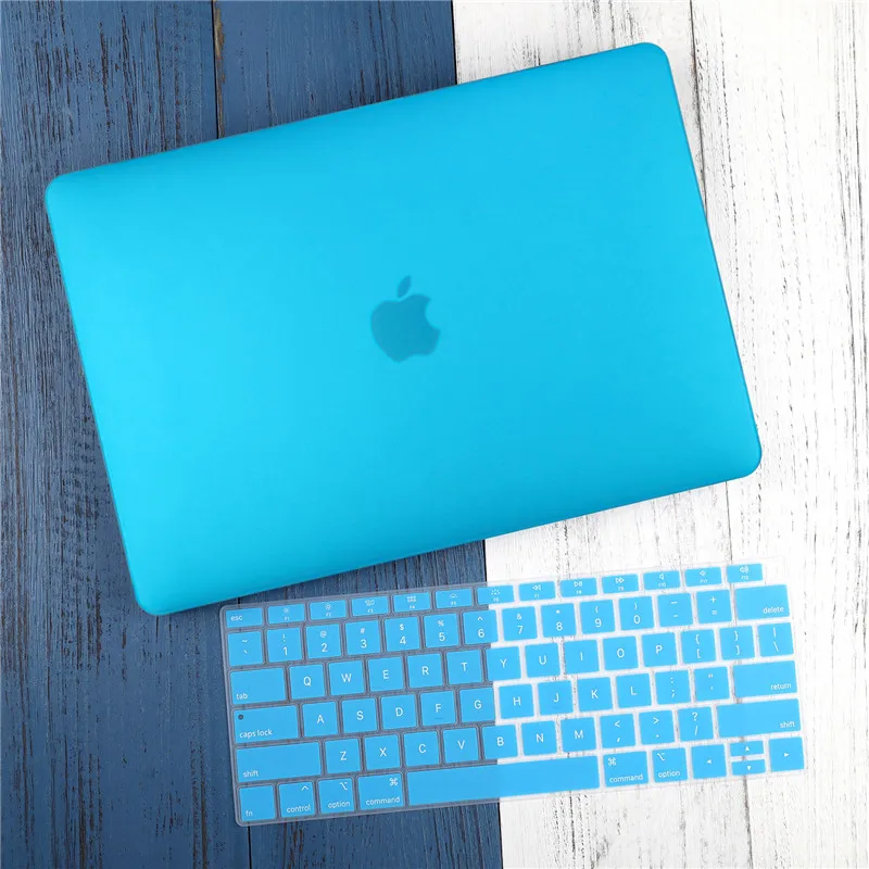 Matte sky blue Матовый кристально прозрачный чехол для Mac book Air Pro retina 11 12 13 15 16 Touch Bar A2141 A2159 New Air 13 A1932 чехол - Цвет: Matte sky blue