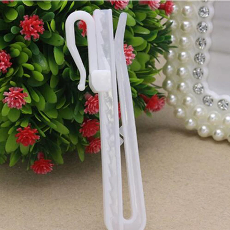 

50PCS Curtain Hanging Hooks Adjustable hook Ring Window White Curtain Hook Holder For Home Curtain High Quality 7cm