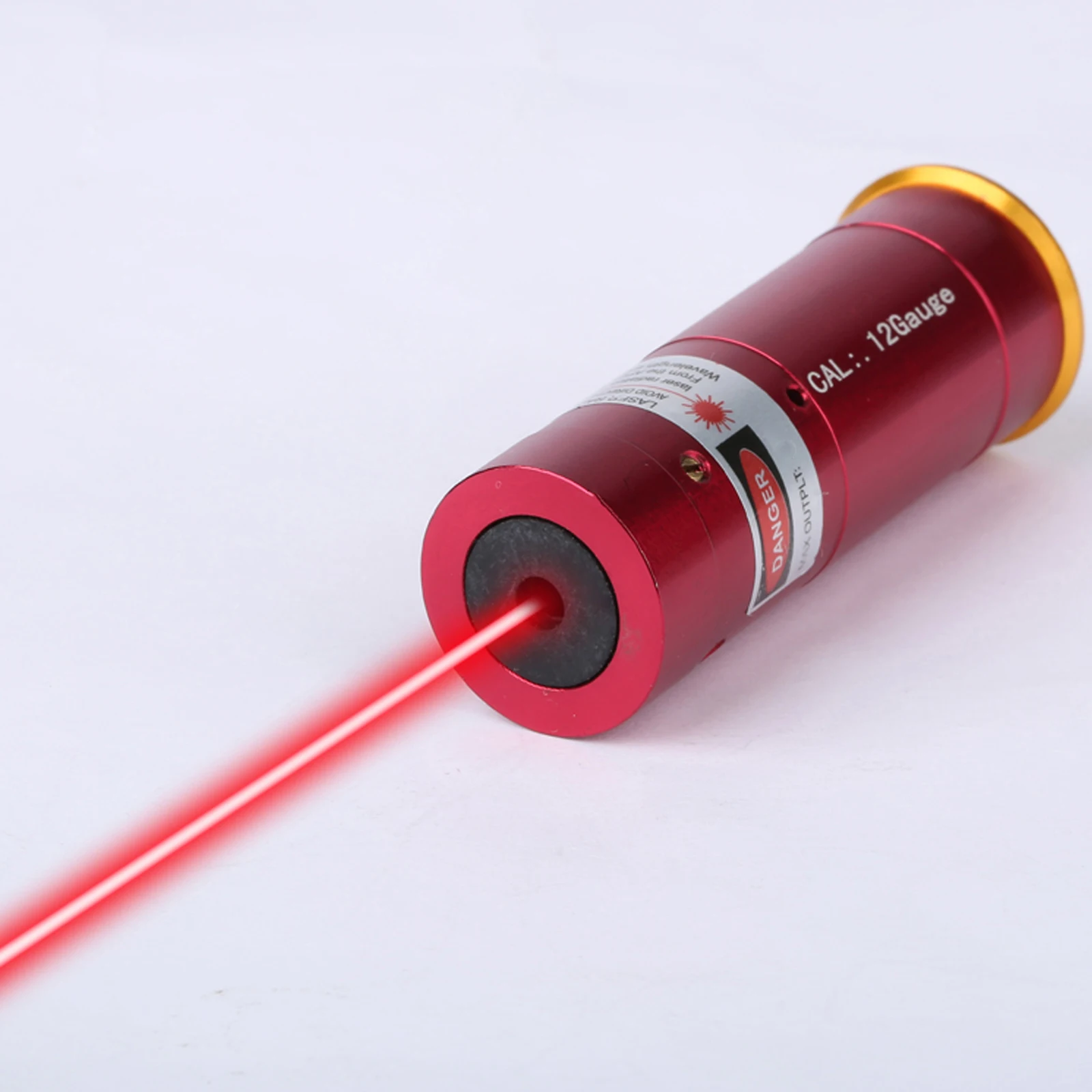 

Tactical Red Laser 12 Gauge Cartridge Bore Sight 12GA Laser Boresighter For Hunting Gun Scope Red Copper Color Laser Boresighter