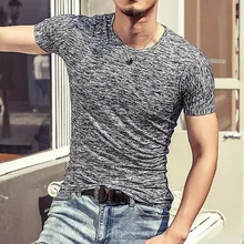 Повседневные мужские футболки с круглым вырезом, Приталенная футболка с коротким рукавом, трендовые повседневные мужские летние топы, корейские мужские футболки