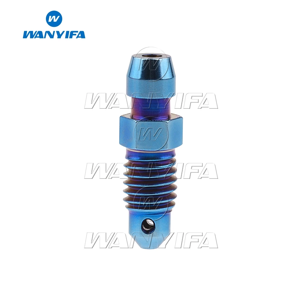 Blue M8X1.25 Wanyifa мотоциклетные плоскогубцы Титановые трубы Болты Винты M8x1.0 1,25 мм Для Brembo выпуск масла Car/Frando ушка - Цвет: Blue M8X1.25