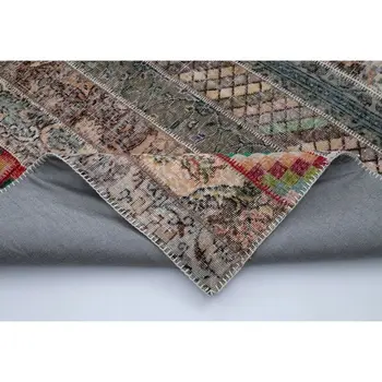 

201x305 Cm Multicolor Handmade Modern Patchwork Rug-7x10 Ft