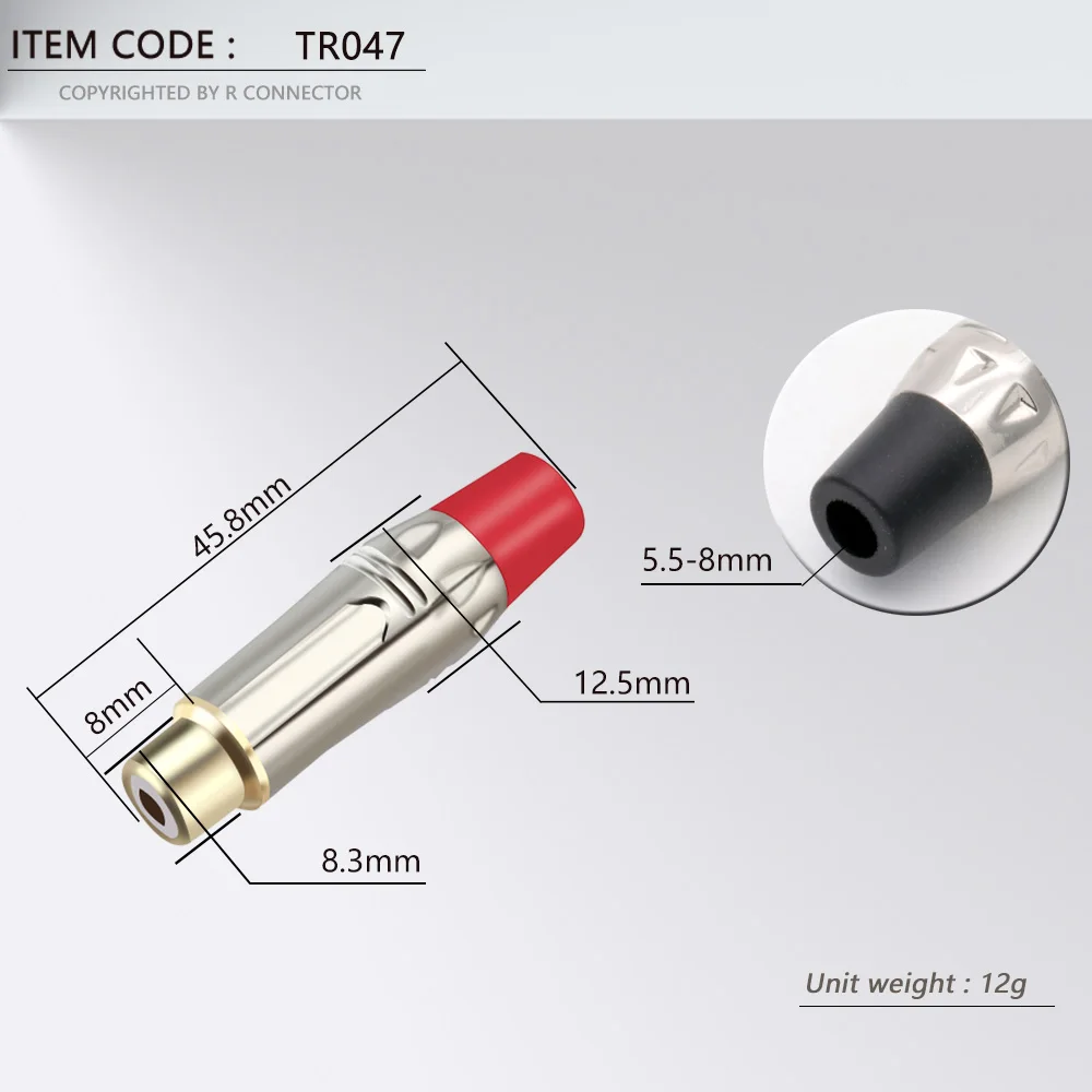 Conector rca de áudio e vídeo, conector