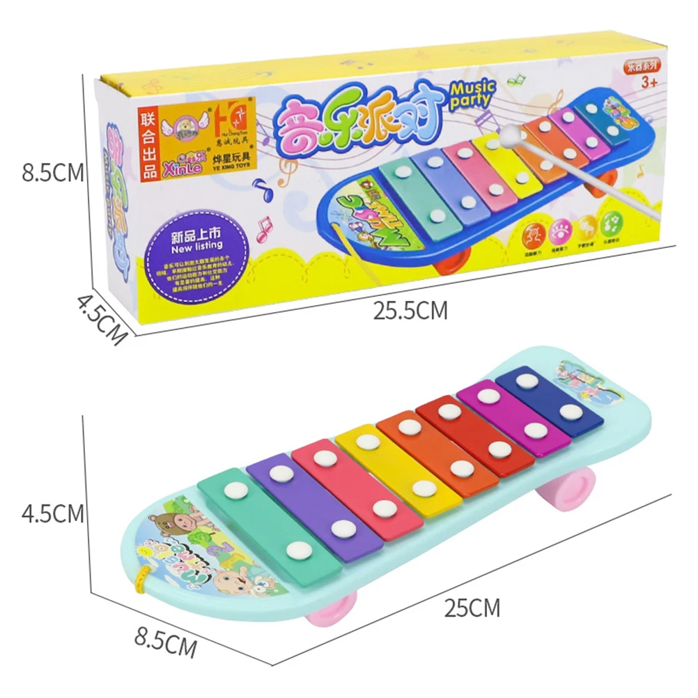 Baby Eight Tone Piano Musical Toy Hand Knocking Piano Early Educational Developmental Toys For Kids Baby Musical Toy Knock#20