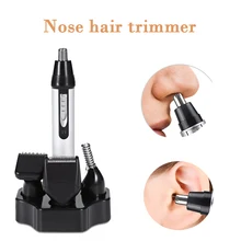 4 в 1 триммер для носа и ушей для мужчин и женщин машинка для чистки бороды моющаяся перезаряжаемая электробритва для ухода за лицом триммер для бровей и волос