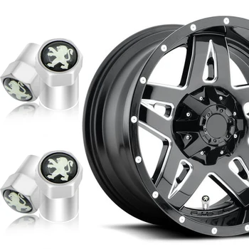 

4pcs/set New Car-Styling Wheel Tire Parts Valve Stem Caps Cover for Peugeots 107 108 206 207 308 307 508 2008 3008 style