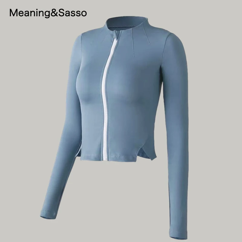 Новая Спортивная футболка женская рубашка для йоги спортивное пальто Женский