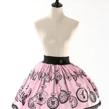 Милые Юбки принцессы в стиле Лолиты; оригинальные японские розовые юбки в стиле Лолиты; женские мягкие кружевные юбки средней длины для студентов; GZWY040