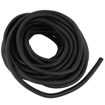 

50 Ft Split Wire Loom Conduit Polyethylene Tubing Black Color Sleeve Tube
