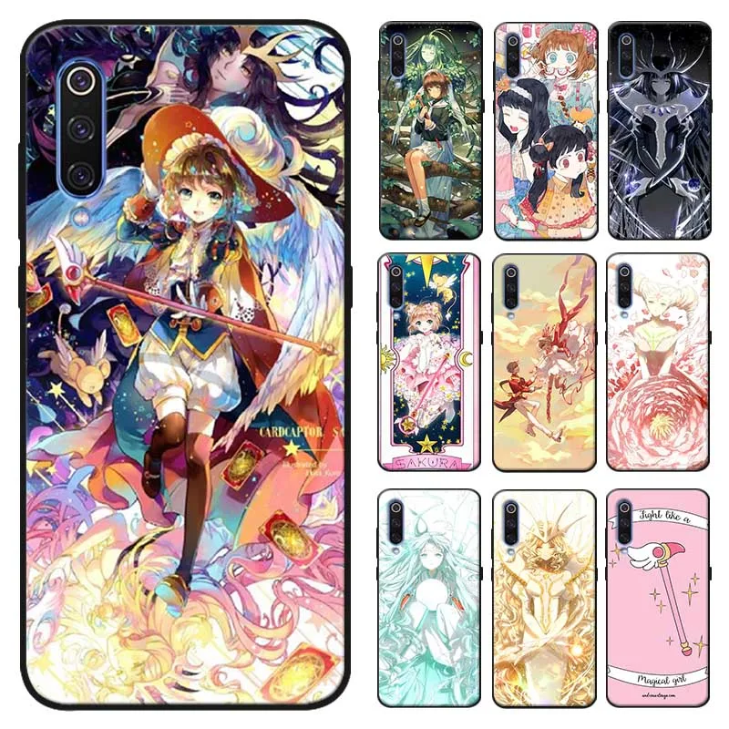 For xiaomi mi 10 pro 9 9t se 8 pocophone f1 mix 3 Soft silicone Cover Phone Case cardcaptor sakura |