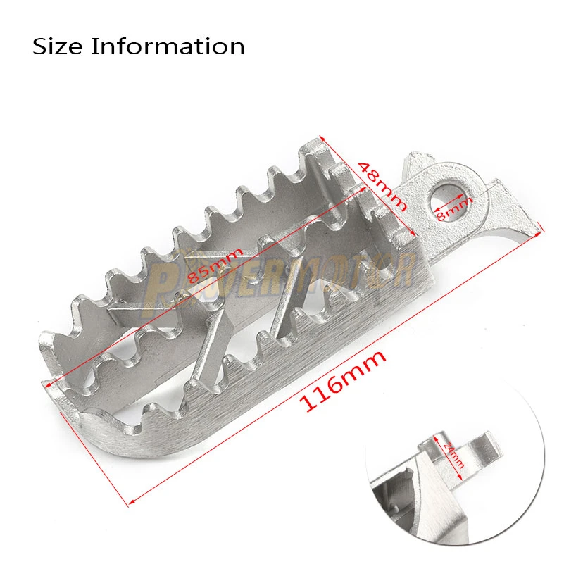 Мотоциклетные подножки из нержавеющей стали, подножки для ног, подножки для ног, Передние Подножки для Harley Honda Kawasaki Yamaha Suzuki KTM Pit Dirt Bike