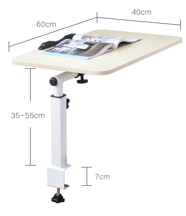 Подъемный стол для ноутбука стол в кровати с зажимом Складная подставка для спальни