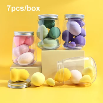 

7Pcs/Box Makeup Sponge Waterdrop Make Up Puff Per Soft Cosmetics Puff Sponge Foundation Puff Beauty Women Cosmetic Makeup Tool