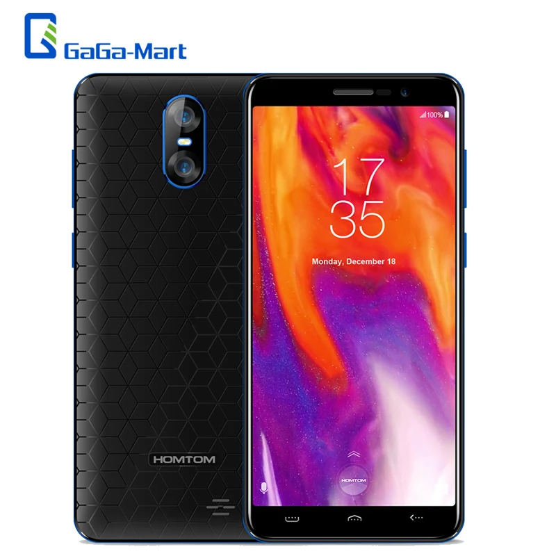 HOMTOM S12 Full Screen Mobile Phone 1GB RAM 8GB ROM 5.0 inch Android 6.0 Quad Core 8MP 2MP Back Dual Camera 3G WCDMA Smartphone