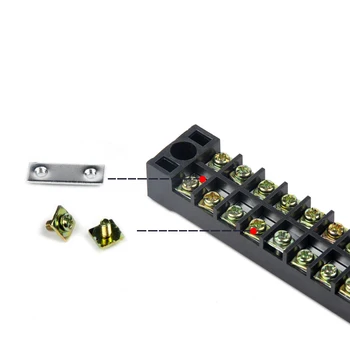 

TB4510 Dual Row Screw Terminal Block Strip 45A /600V Electrical Wire Connector Terminal Fast Crimp