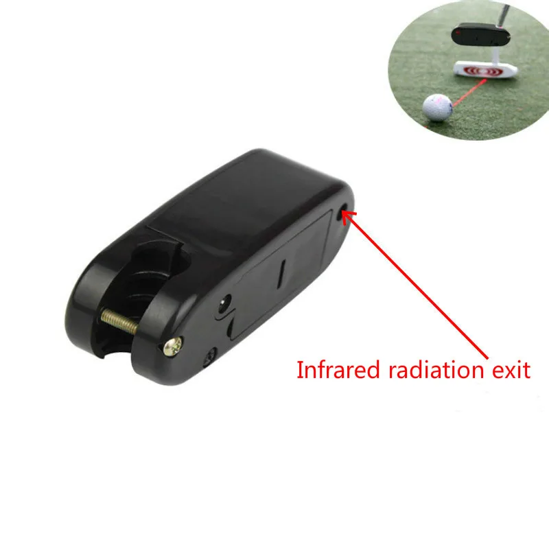 Black Golf Putter Laser Pointer Putting Training Aim Line Corrector