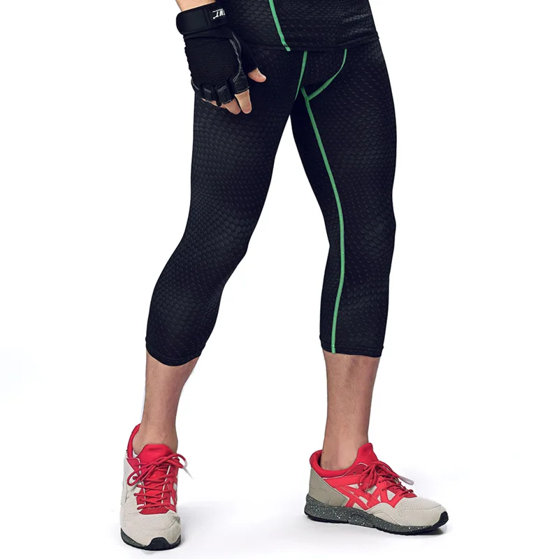 

C Fitness Pants Men's Basketball Running Training Pants Elasticity Compression Quick Drying Pants Sports Leggings Capri Ma23