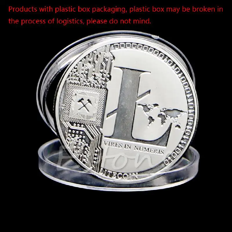 

Silver Plated 25 Litecoin Coins Vires in Numeris Commemorative Coin Collection