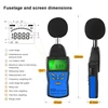 Digital Sound Level Meter，Noise Volume Measuring Instrument Decibel Monitoring Tester with 30-130dB Noise Audio Volume Test 3
