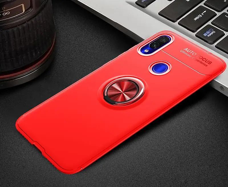 Для Redmi Note 7 Pro Redmi 7 7A металлический Невидимый кольцевой кронштейн TPU чехол для Redmi Note6 Note 6 Pro Магнитный поглощающий чехол