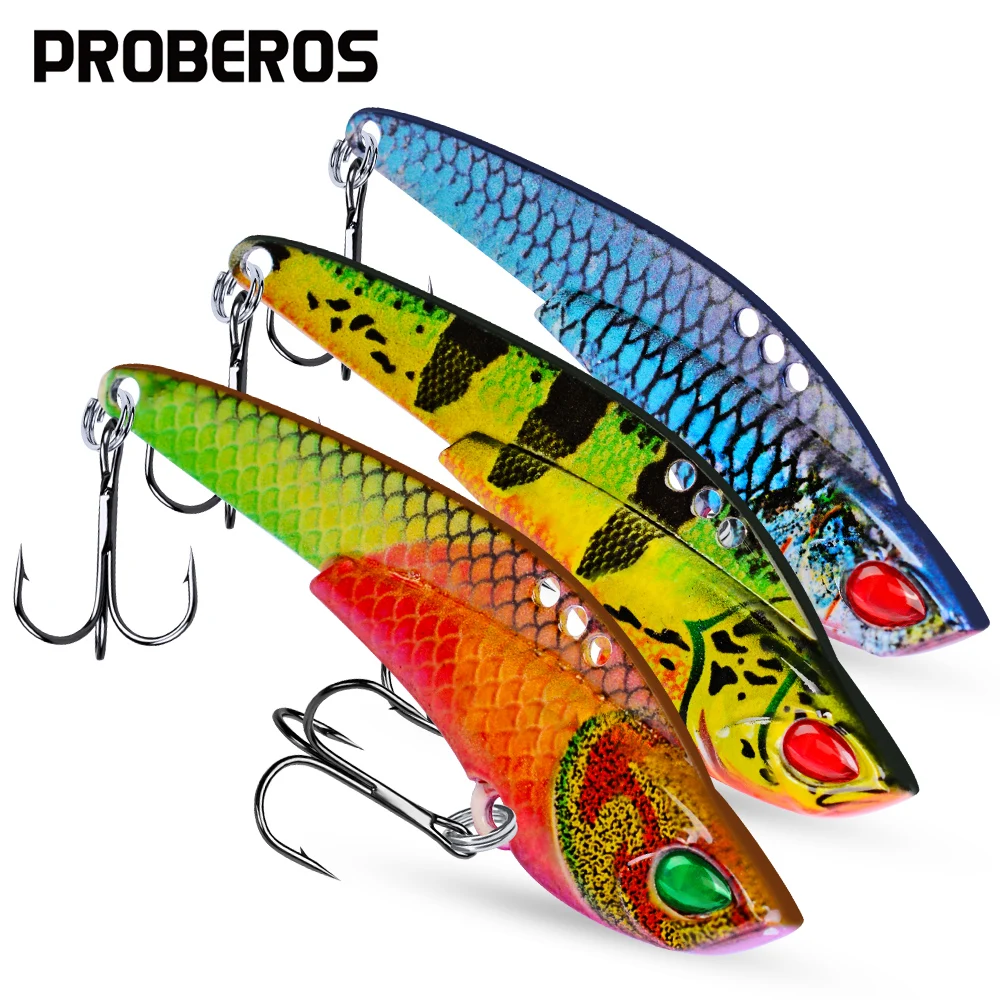6pc/Lot Brand Proberos 12-17-22g VIB Pencil Fishing Lure 6 Color fishing tackle 6-7-7.7cm Length Bait Set New Top DW1154 | Спорт и