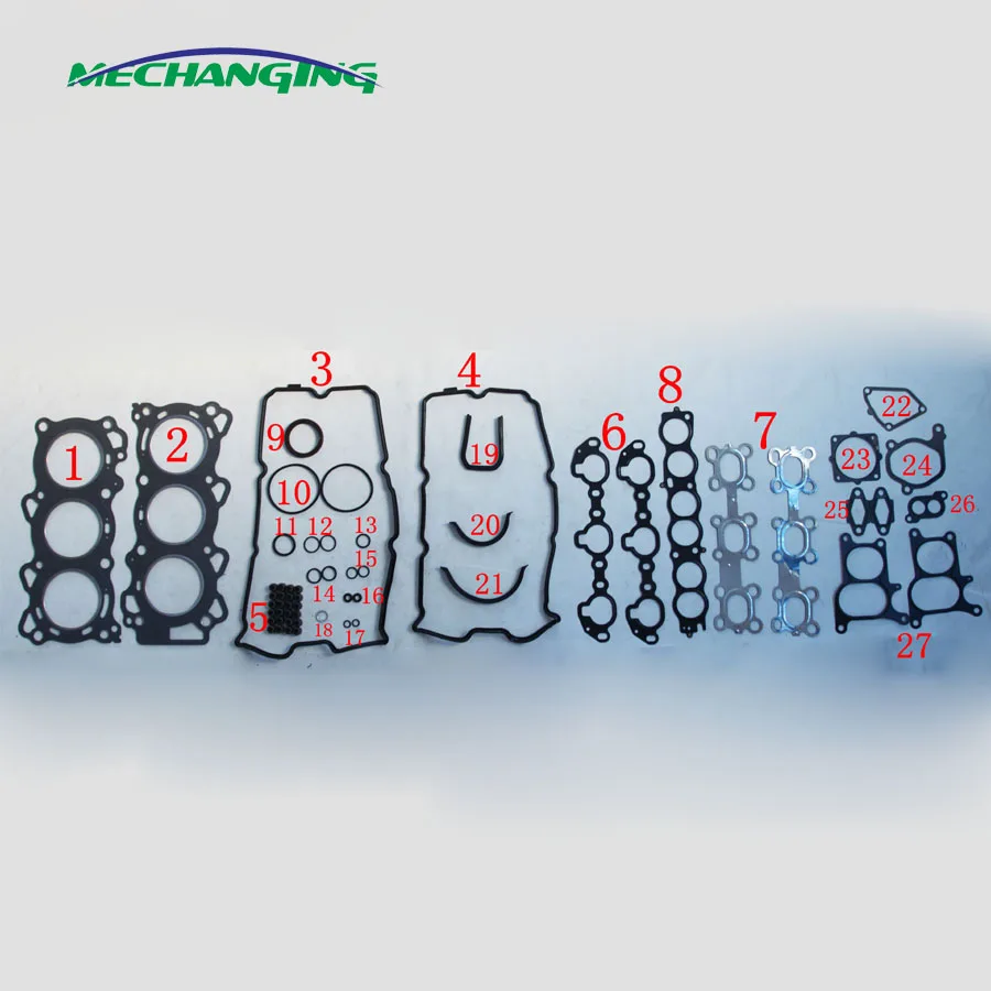 

For NISSAN TEANA J31Z 2.3L V6 24V VQ23DE VQ23 Full Set Engine Rebuilding Kits Engine Parts Auto Parts Engine Gasket A0101-9Y425