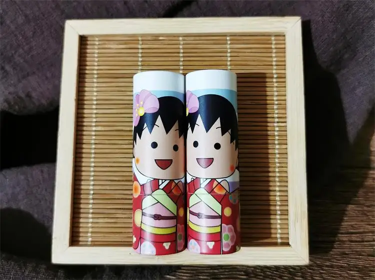 5/10/30/50 шт Doraemon одна штука аниме «Наруто» мультфильм Chibi животных Круглые Бумажные 12,1 мм пустой тюбик губной помады бальзам для губ контейнер для макияжа