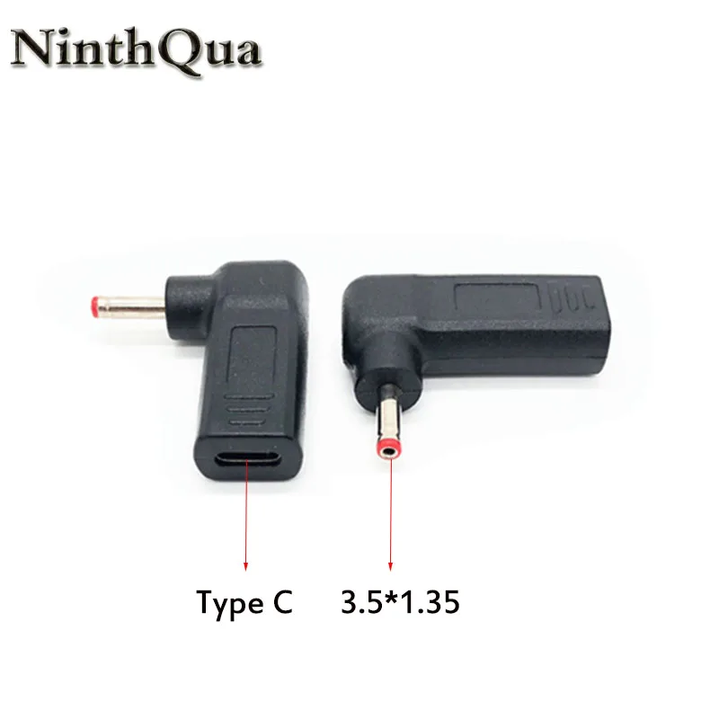 Адаптер питания постоянного тока 3 5x1 35 мм штекер на USB Type C гнездо конвертер для
