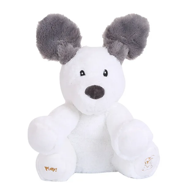 English Speaking Doll Dog Electronic Plush Toys Elephant Electric Singing Doll Bear Musical Hide Seek Toys Christmas Gift