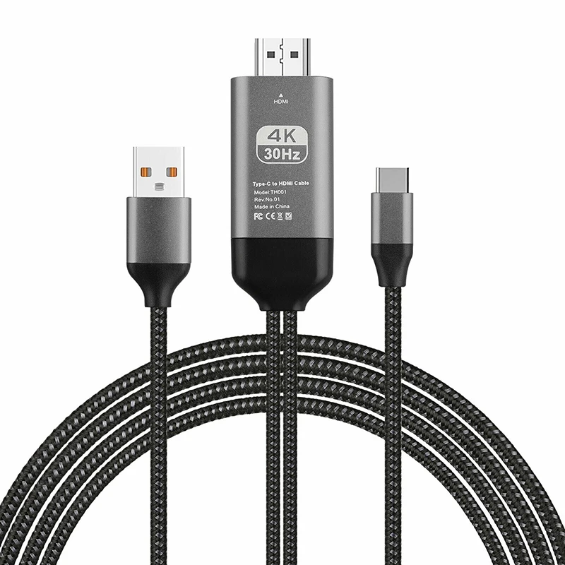Type-C к HDMI адаптер HD видео конвертер кабель для samsung Galaxy S10 S9 Note 9 цифровые кабели данных для huawei MAte 30 20 pro