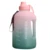 Hot Gradient Sports Water Bottle 2.2L Large Capacity Cup Outdoor Fitness Portable Straw Big Plastic Ton Barrel Botella Colorful 16