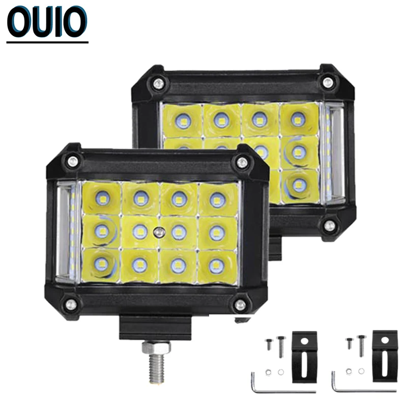 Боковой светящийся светодиодный светильник Бар Offroad 72 Вт рабочий 12 в 24 В LED