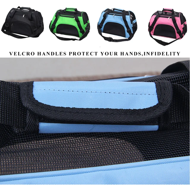 Sacs portables en maille respirante pour animaux de compagnie, sac à main pliable, sac de transport, petits chiens, chats, voyage 5