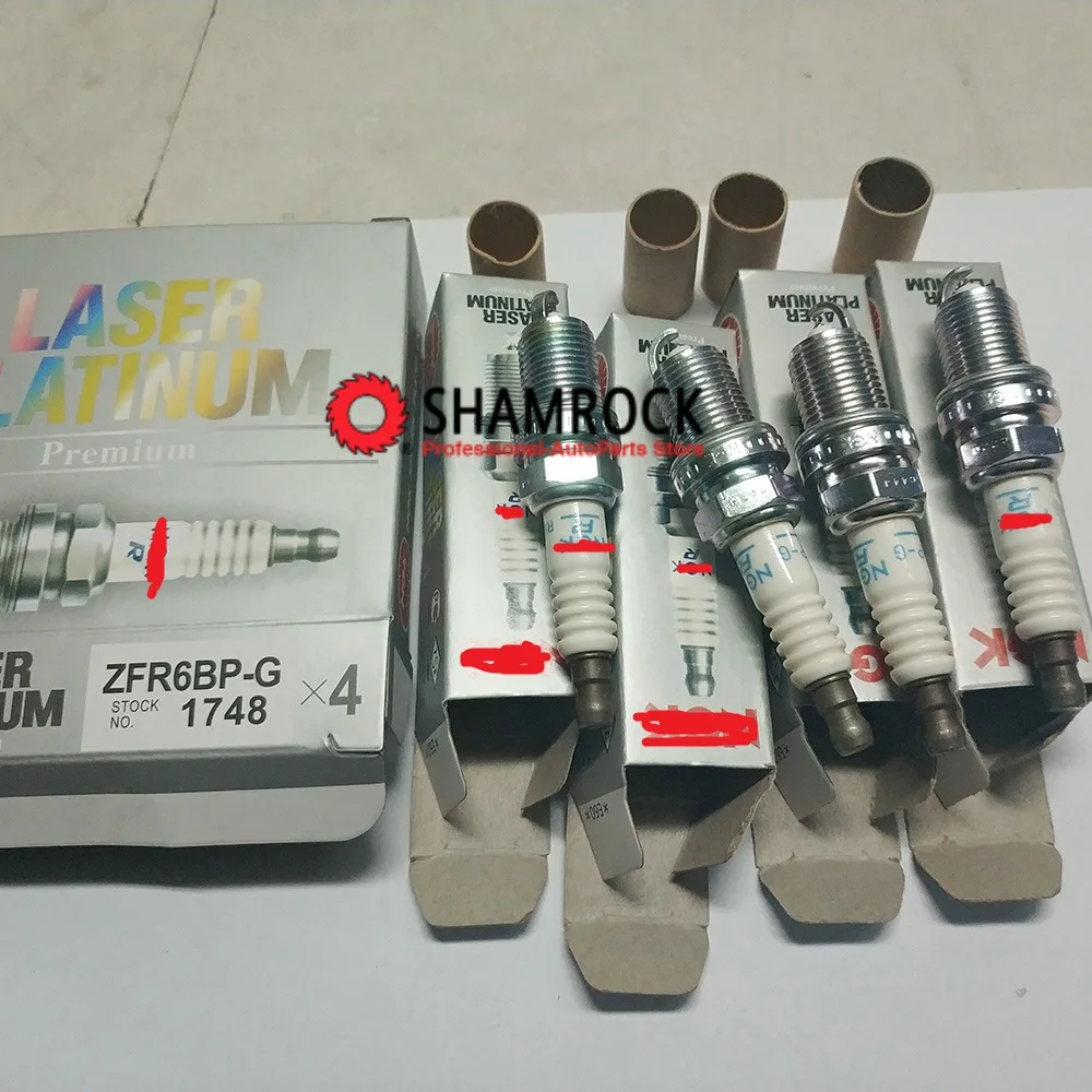 Оригинальные лазерные Платиновые Свечи зажигания ZFR6BP-G ZFR6BPG 1748 подходят для 2004- Oopel Vvauxhall Astra Corsa модели Insignia, Meriva