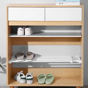 

Adjustable Closet Organizer Storage Shelf Wall Mounted Kitchen Rack Space Saving Wardrobe Decorative Shelves Cabinet Holders