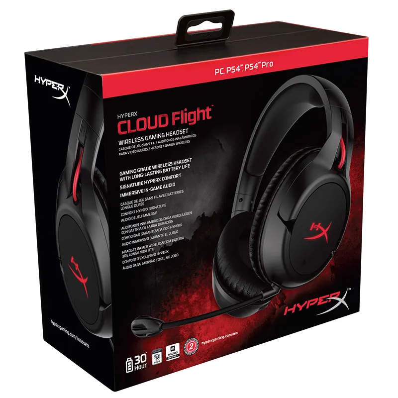 Kingston hyperx наушники с микрофоном беспроводные наушники игровая Проводная гарнитура для компьютера PC Gamer PS4 Cloud Flight