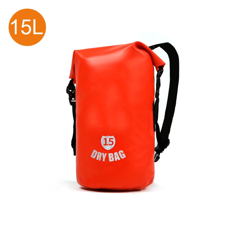 5L/15L/20L/30L водонепроницаемые сумки для хранения сухой мешок для сплав на каноэ каяках Спорт на открытом воздухе сумки для плавания Дорожный комплект рюкзак - Цвет: Серебристый цвет